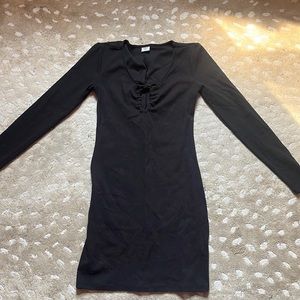 Aritzia Sundays Beat Black Mini Dress